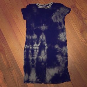 Black tie dyed dress